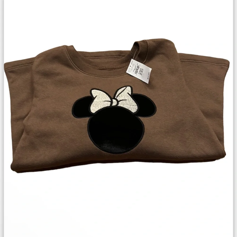 BABY GAP - Girls Disney Velour Minnie Mouse Face with Sparkly Gold Bow Dress
